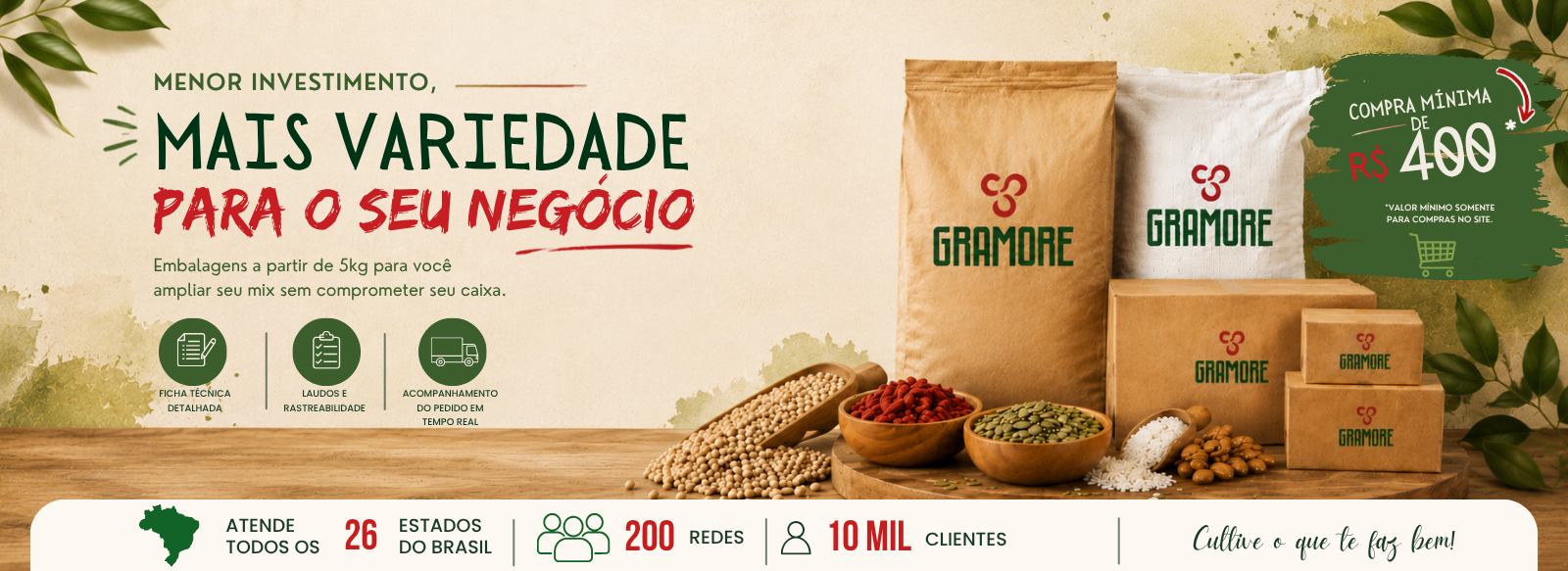 Mais Variedade para o seu Negócio